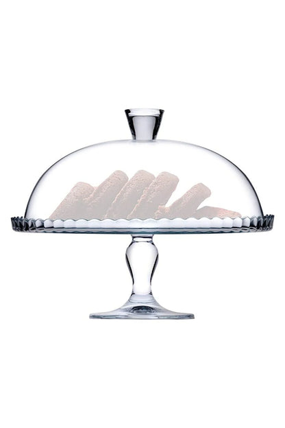 Pasabahce Patisserie Tortenplatte mit Glashaube