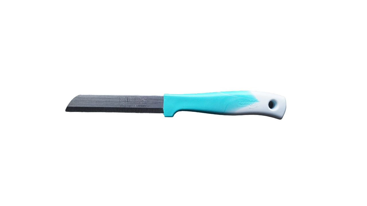 Solingen - Türkis-Weiß Messer Made in Germany Allzweckmesser Obstmesser Gemüsemesser Schälmesser, Meyve Bicagi - scharf