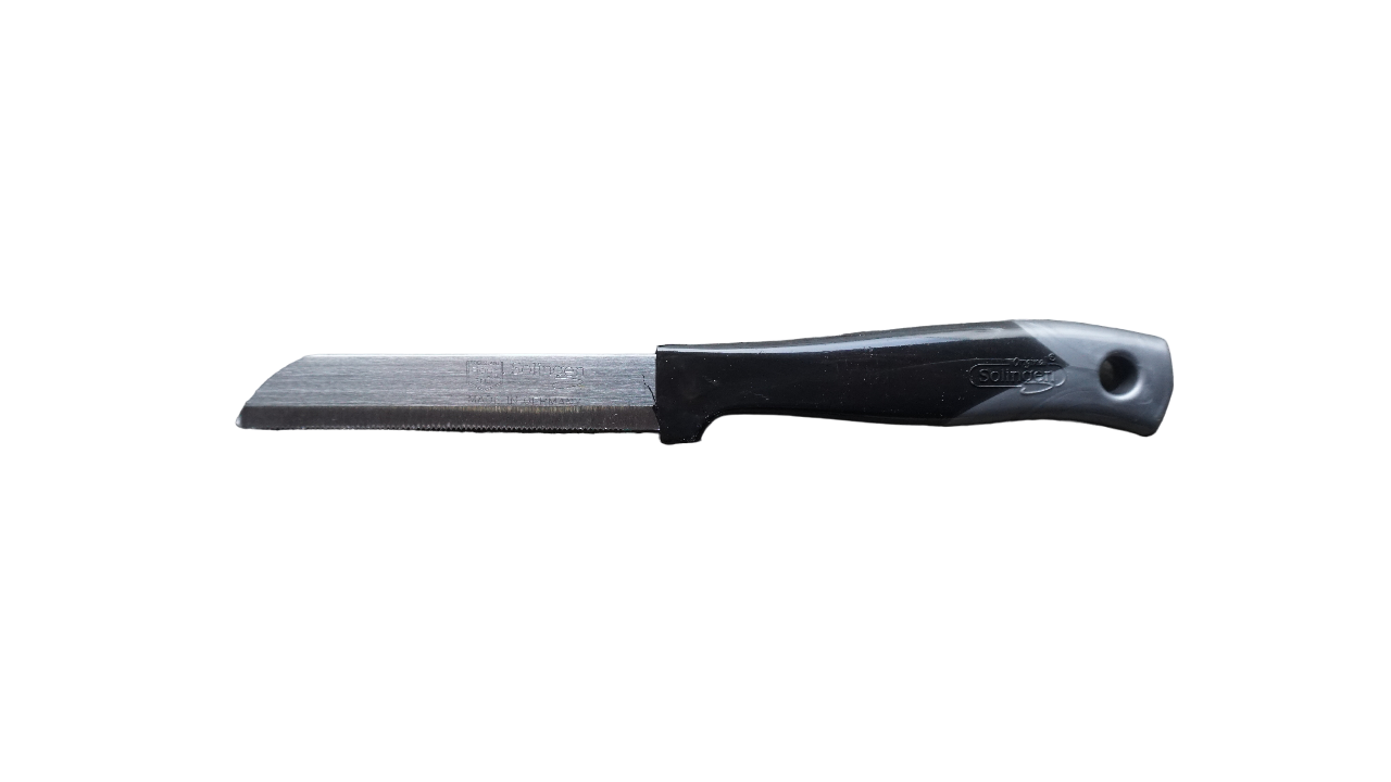 Solingen - Schwarz-Silber Messer Made in Germany Allzweckmesser Obstmesser Gemüsemesser Schälmesser, Meyve Bicagi - scharf